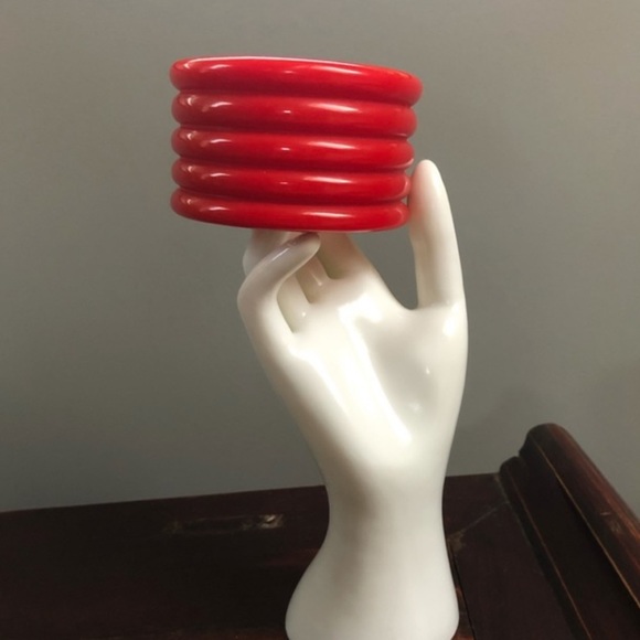 Rockabilly Red Massive Statement Bracelet - Picture 8 of 8